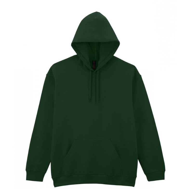 Softstyle™ Midweight Fleece Adult Hoodie Code: SF500 forest green