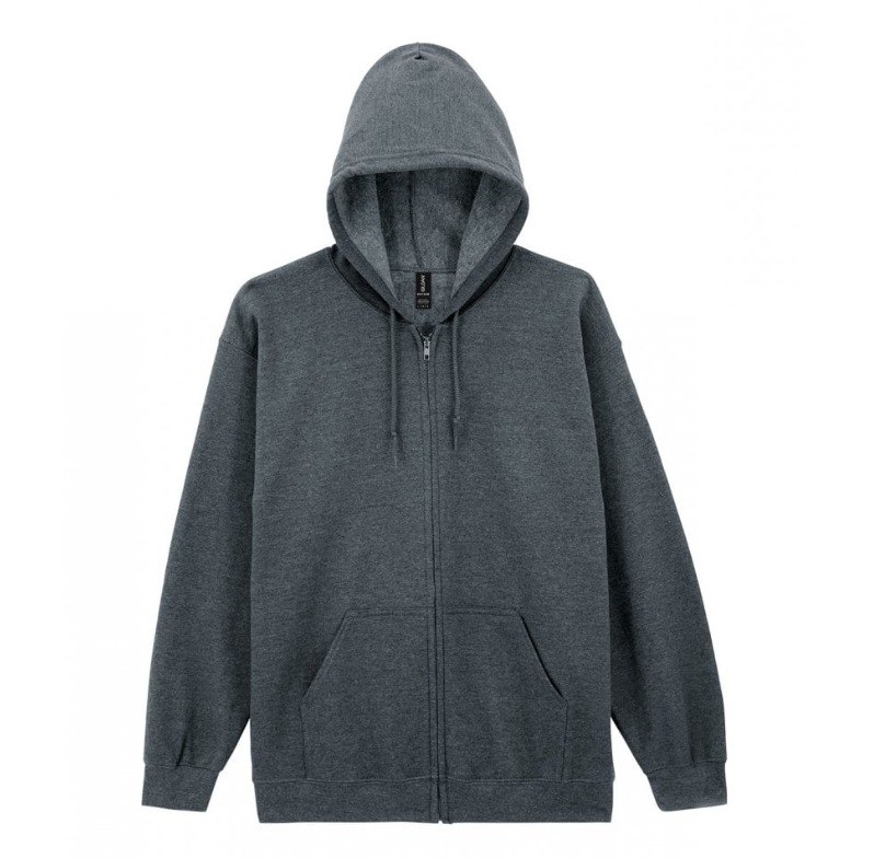 Heavy Blend™ full zip hooded sweatshirt Code: 18600 dark heather grey