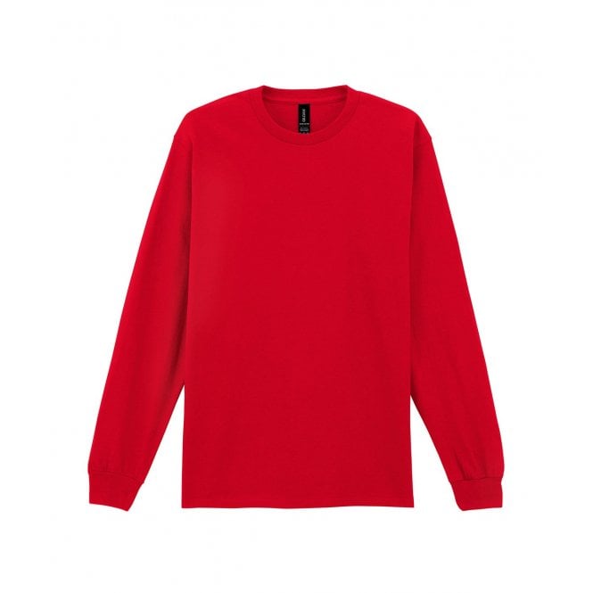 Ultra Cotton™ Adult Long Sleeve T-Shirt Code: 2400 red
