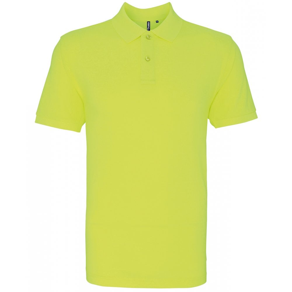 Asquith & Fox Men's Polo neon yellow