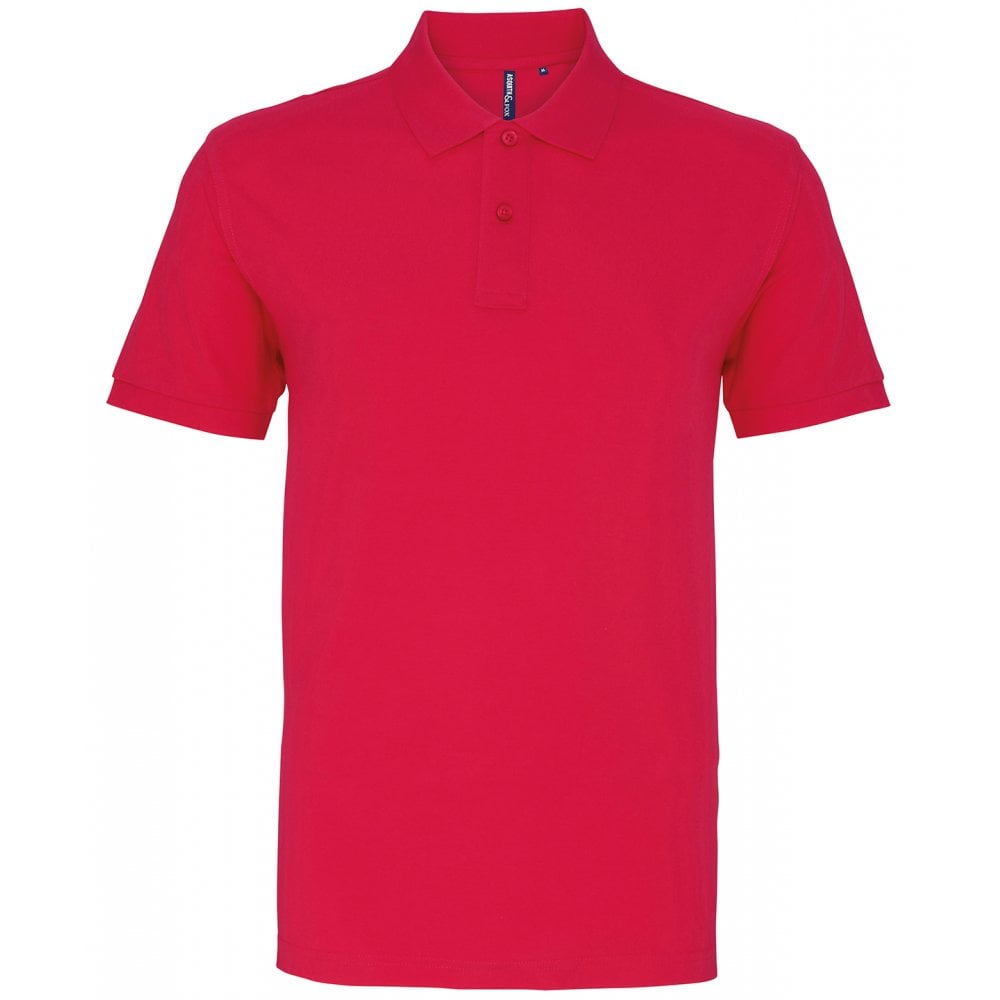 Asquith & Fox Men's Polo hot pink