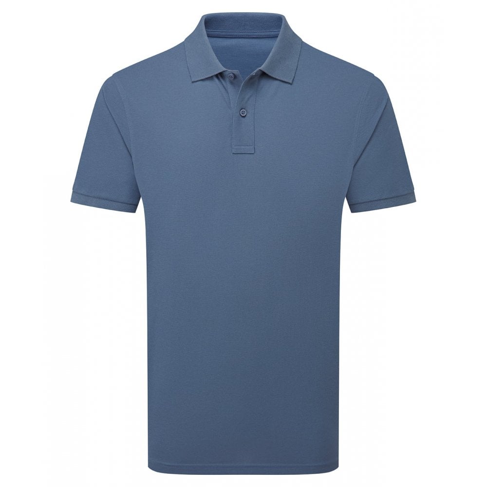 Asquith & Fox Men's Polo blue steel