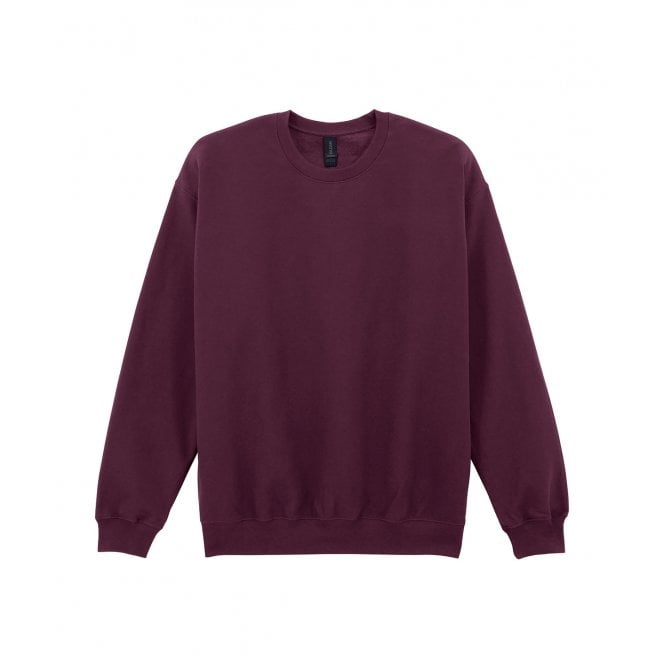 Softstyle™ Midweight Fleece Adult Crew Neck Code: SF000 maroon
